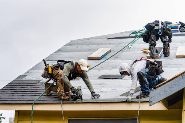 Professional Roofing technician working in Damon, TX